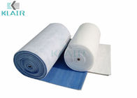 White Blue Synthetic Spray Booth Air Filters Bahan Roll Untuk Pre Filter