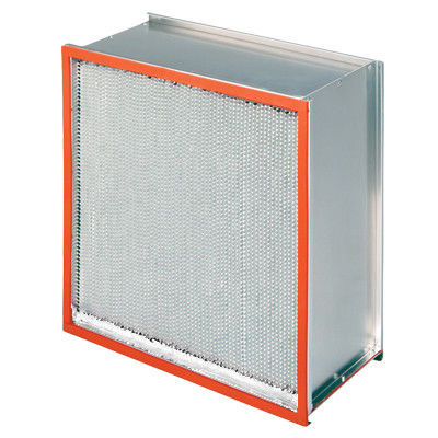 260 ℃ Tahan Panas Filter, Sistem Filtrasi Galvanized Iron Frame Air