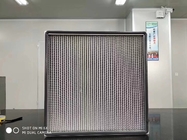 Cleanroom End Filtration Filter Udara Industri HEPA H13 / 14 Dengan Pemisah Serat Kaca