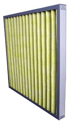 F5-F9 Cardboard Pleated Air Filter untuk AC dan Tungku Sentral
