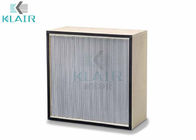 KLAIR Deep Pleated Hepa Air Filter Glass Fiber Dengan Ketahanan Akhir 600 Pa