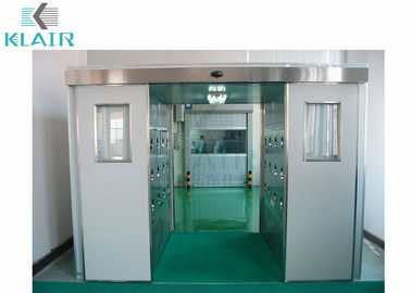 Terowongan Air Shower Cleanroom Barang Cargo Dengan Pintu Sliding Otomatis