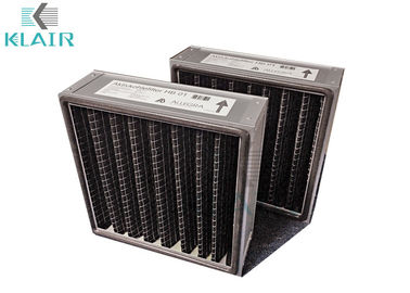 1 &quot;2&quot; 4 &quot;Tersedia Filter Udara Panel Lipit Hitam untuk Bau / Gas Filtrasi