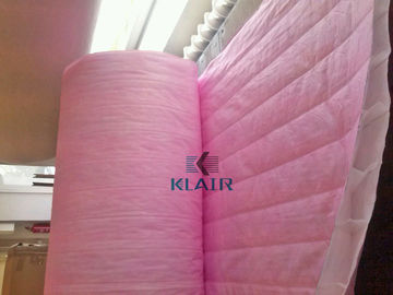 Tas Filter Udara Sintetis Bahan Roll / Kantong Tunggal Dengan Efisiensi F5 F6 F7 F8 F9