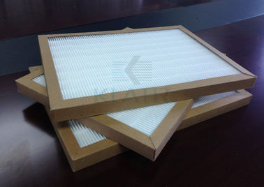 Waterproof Cardboard Air Filter Dengan High Dust Holding Capacity 400 x 400 x 50mm